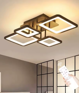 Moderne LED Plafondlamp – 54W Dimbaar Rechthoekig Design met Afstandsbediening