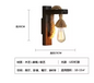Retro Industriële Wandlamp – Hout & IJzer, Vintage Decoratief Ontwerp