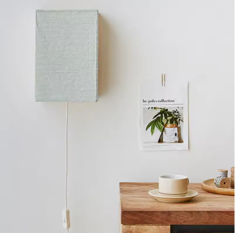 Papieren Wandlamp – Lichtgewicht E14 Sfeerverlichting voor Gang & Slaapkamer
