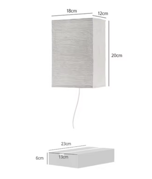 Papieren Wandlamp – Lichtgewicht E14 Sfeerverlichting voor Gang & Slaapkamer