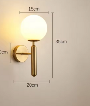 Moderne Glazen Wandlamp – Elegante Binnenverlichting met E27 Fitting