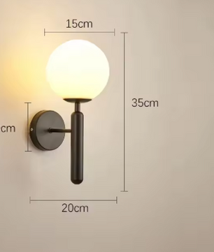 Moderne Glazen Wandlamp – Elegante Binnenverlichting met E27 Fitting