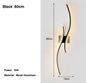 Moderne Nordic LED Wandlamp – Zwart, Stijlvol & Sfeervol