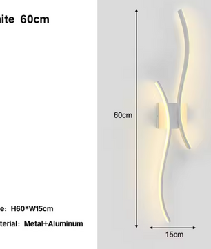 Moderne Nordic LED Wandlamp – Zwart, Stijlvol & Sfeervol