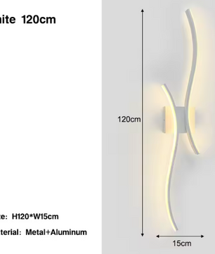 Moderne Nordic LED Wandlamp – Zwart, Stijlvol & Sfeervol