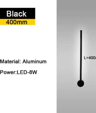 350 ° Rotatie LED Wandlamp voor Woonkamer Moderne Lange Wandlampen Voor Thuis Slaapkamer Trappen Woonkamer Bank Achtergrondverlichting Decoratie Lamp 110-220V