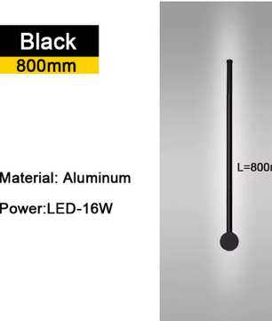 350 ° Rotatie LED Wandlamp voor Woonkamer Moderne Lange Wandlampen Voor Thuis Slaapkamer Trappen Woonkamer Bank Achtergrondverlichting Decoratie Lamp 110-220V
