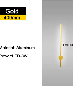 350 ° Rotatie LED Wandlamp voor Woonkamer Moderne Lange Wandlampen Voor Thuis Slaapkamer Trappen Woonkamer Bank Achtergrondverlichting Decoratie Lamp 110-220V