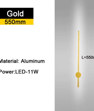 350 ° Rotatie LED Wandlamp voor Woonkamer Moderne Lange Wandlampen Voor Thuis Slaapkamer Trappen Woonkamer Bank Achtergrondverlichting Decoratie Lamp 110-220V