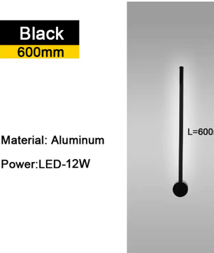 350 ° Rotatie LED Wandlamp voor Woonkamer Moderne Lange Wandlampen Voor Thuis Slaapkamer Trappen Woonkamer Bank Achtergrondverlichting Decoratie Lamp 110-220V