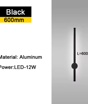 350 ° Rotatie LED Wandlamp voor Woonkamer Moderne Lange Wandlampen Voor Thuis Slaapkamer Trappen Woonkamer Bank Achtergrondverlichting Decoratie Lamp 110-220V