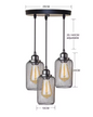 Zwarte Vintage Kooi Hanglamp – Industriële E27 Plafondlamp voor Café, Bar & Woonkamer