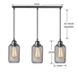 Zwarte Vintage Kooi Hanglamp – Industriële E27 Plafondlamp voor Café, Bar & Woonkamer