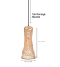 Japanse Bamboe Hanglamp – Handgeweven Rotan Kroonluchter, Natuurlijke Sfeerverlichting voor Woonkamer, Restaurant & Café