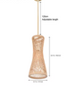 Japanse Bamboe Hanglamp – Handgeweven Rotan Kroonluchter, Natuurlijke Sfeerverlichting voor Woonkamer, Restaurant & Café