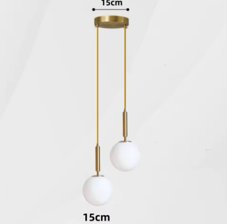 Moderne Glazen Bol Hanglamp – LED Armatuur met Aluminium & Glas, Stijlvol en Sfeervol