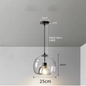 Nordic Glazen Hanglamp – Rokerig Grijs Design voor Keuken & Woonkamer