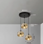 Nordic Glazen Hanglamp – Rokerig Grijs Design voor Keuken & Woonkamer