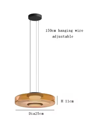 Luxe LED Glazen Hanglamp – Verstelbare Kroonluchter voor Woonkamer, Eetkamer & Keuken