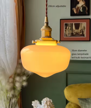 Japanse Glas Hanglamp – Minimalistisch LED Design, Scandinavisch en Sfeervol