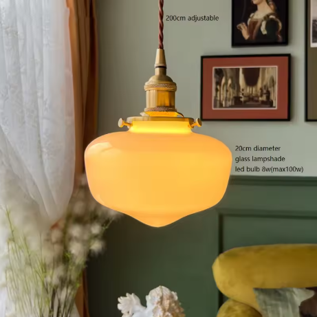 Japanse Glas Hanglamp – Minimalistisch LED Design, Scandinavisch en Sfeervol