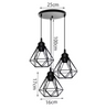 Vintage Industriële Hanglamp – Smeedijzeren Diamant Design, Modern en Stijlvol