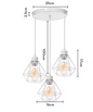 Vintage Industriële Hanglamp – Smeedijzeren Diamant Design, Modern en Stijlvol