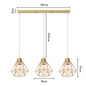 Vintage Industriële Hanglamp – Smeedijzeren Diamant Design, Modern en Stijlvol