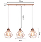 Vintage Industriële Hanglamp – Smeedijzeren Diamant Design, Modern en Stijlvol