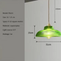 Nordic Houten Glazen Hanglamp – Vintage Design met Messing Accent, Warm en Stijlvol