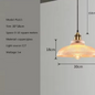 Nordic Houten Glazen Hanglamp – Vintage Design met Messing Accent, Warm en Stijlvol
