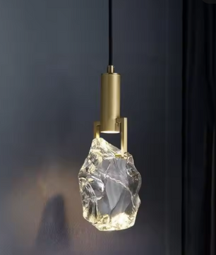 Moderne Kristallen Hanglamp – Luxe Messing & LED Verlichting, Elegant en Sfeervol