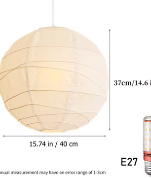 Japanse Rijstpapier Hanglamp – Minimalistisch Wabi-Sabi Design met Dimbare LED