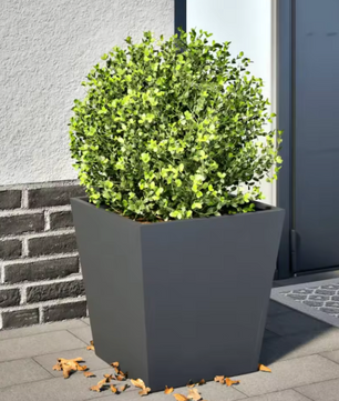 Vierkante Stalen Tuinbloempot – 50 × 50 × 50 cm, Duurzaam Geoxideerd Staal