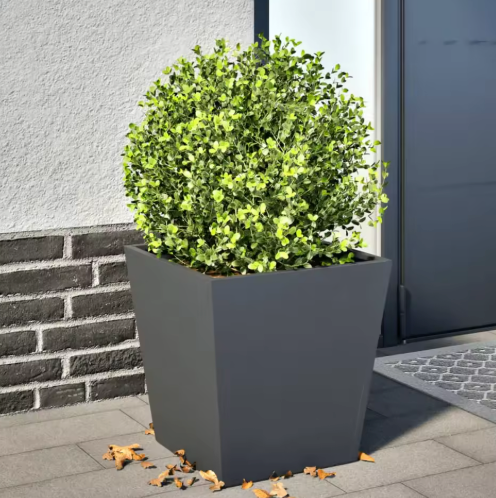Vierkante Stalen Tuinbloempot – 50 × 50 × 50 cm, Duurzaam Geoxideerd Staal