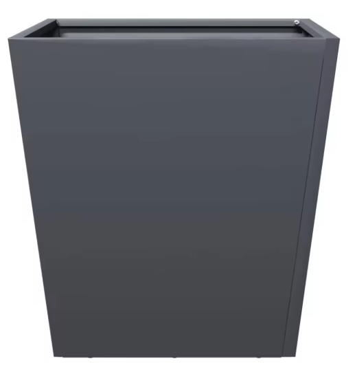 Vierkante Stalen Tuinbloempot – 50 × 50 × 50 cm, Duurzaam Geoxideerd Staal