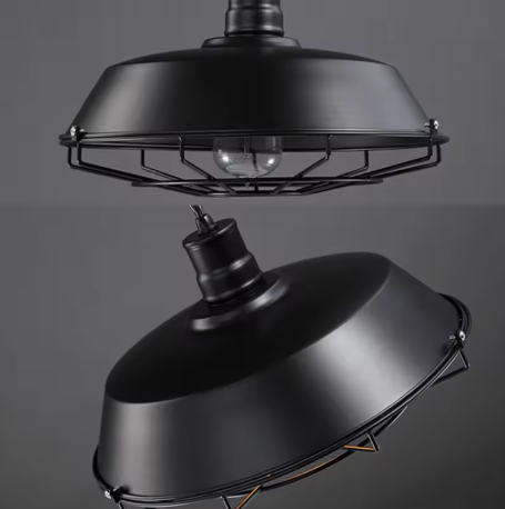 Industriële Retro Hanglamp – Vintage IJzeren Plafondlamp, E27 Fitting