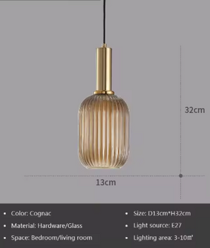 Glazen LED Hanglamp – Retro Luxe Design voor Keuken & Woonkamer