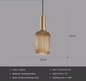 Glazen LED Hanglamp – Retro Luxe Design voor Keuken & Woonkamer