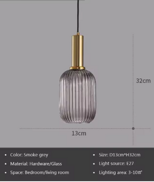 Glazen LED Hanglamp – Retro Luxe Design voor Keuken & Woonkamer