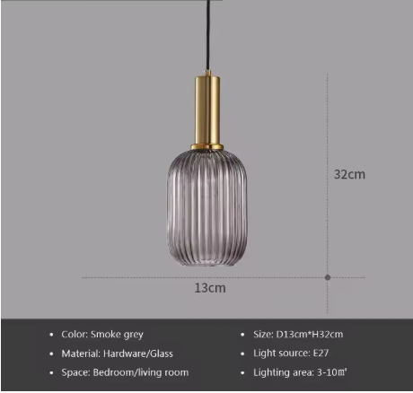Glazen LED Hanglamp – Retro Luxe Design voor Keuken & Woonkamer