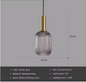 Glazen LED Hanglamp – Retro Luxe Design voor Keuken & Woonkamer