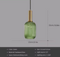 Glazen LED Hanglamp – Retro Luxe Design voor Keuken & Woonkamer