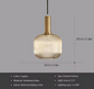 Glazen LED Hanglamp – Retro Luxe Design voor Keuken & Woonkamer