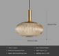 Glazen LED Hanglamp – Retro Luxe Design voor Keuken & Woonkamer