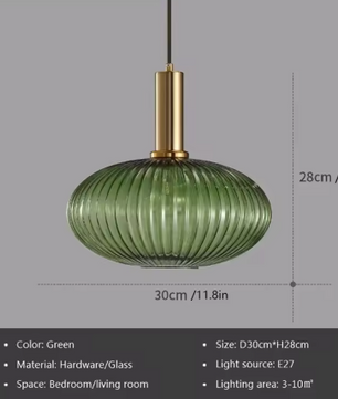 Glazen LED Hanglamp – Retro Luxe Design voor Keuken & Woonkamer