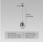 Moderne LED Glazen Hanglamp – Rookgrijs & Amber, 3 Maten