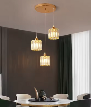 Luxe Kristallen LED Hanglamp – Moderne Plafondlamp voor Woonkamer & Eetkamer
