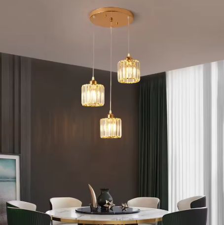Luxe Kristallen LED Hanglamp – Moderne Plafondlamp voor Woonkamer & Eetkamer