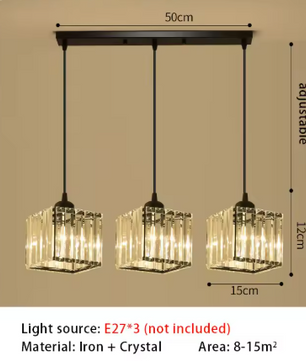 Luxe Kristallen LED Hanglamp – Moderne Plafondlamp voor Woonkamer & Eetkamer